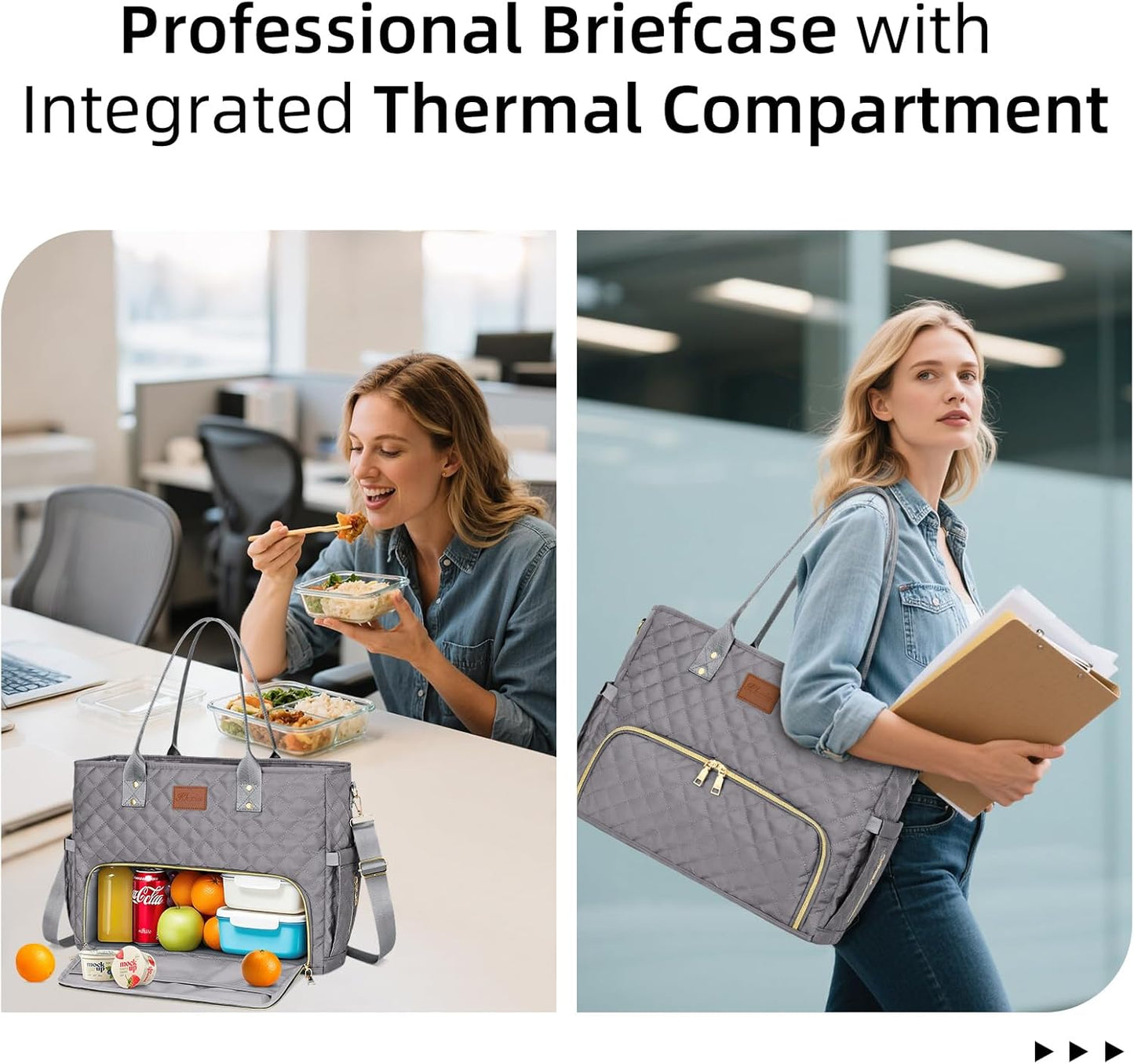 Laptop Tote with Lunch Pocket