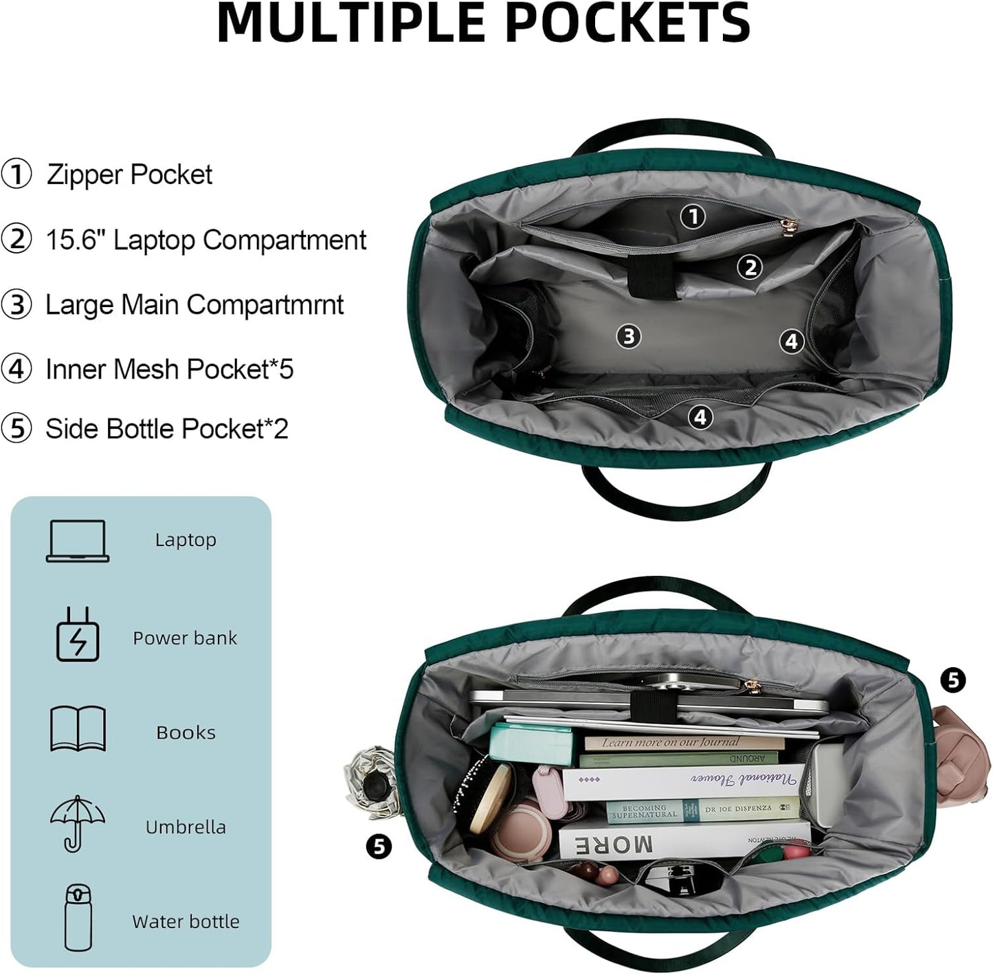 Laptop Tote with Lunch Pocket