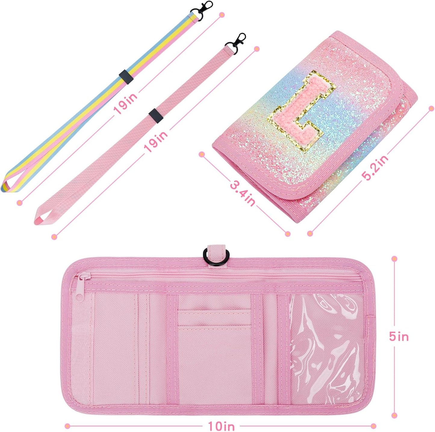 Girls Wallet with Initial