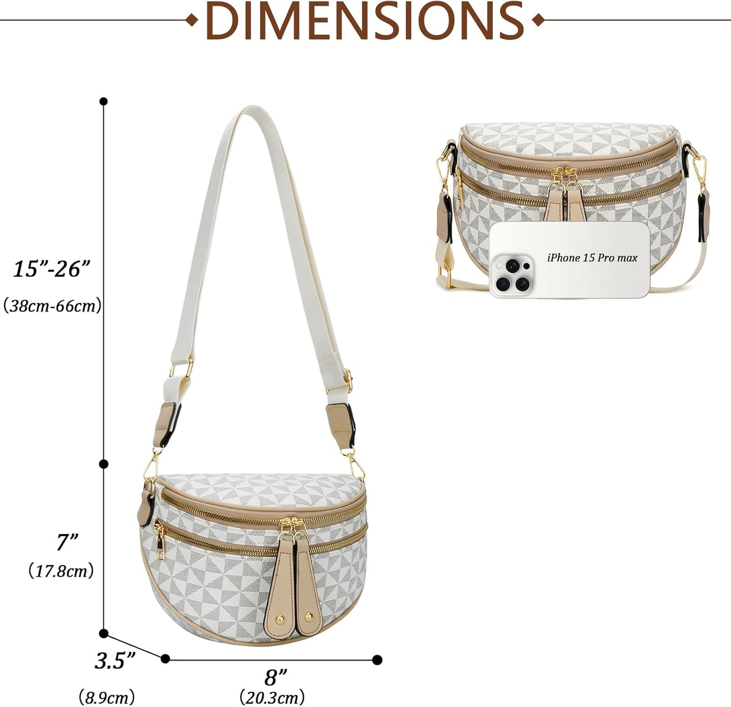 Trendy Leather Sling Crossbody Bag