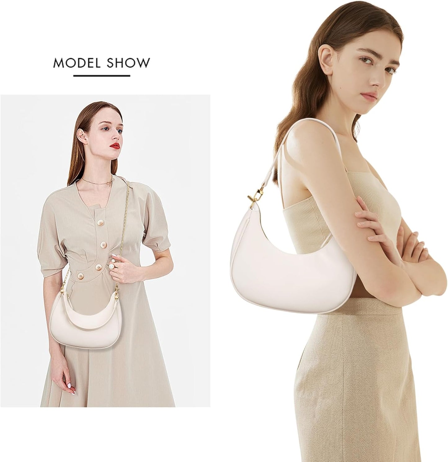 Small Crescent Shoulder Purse