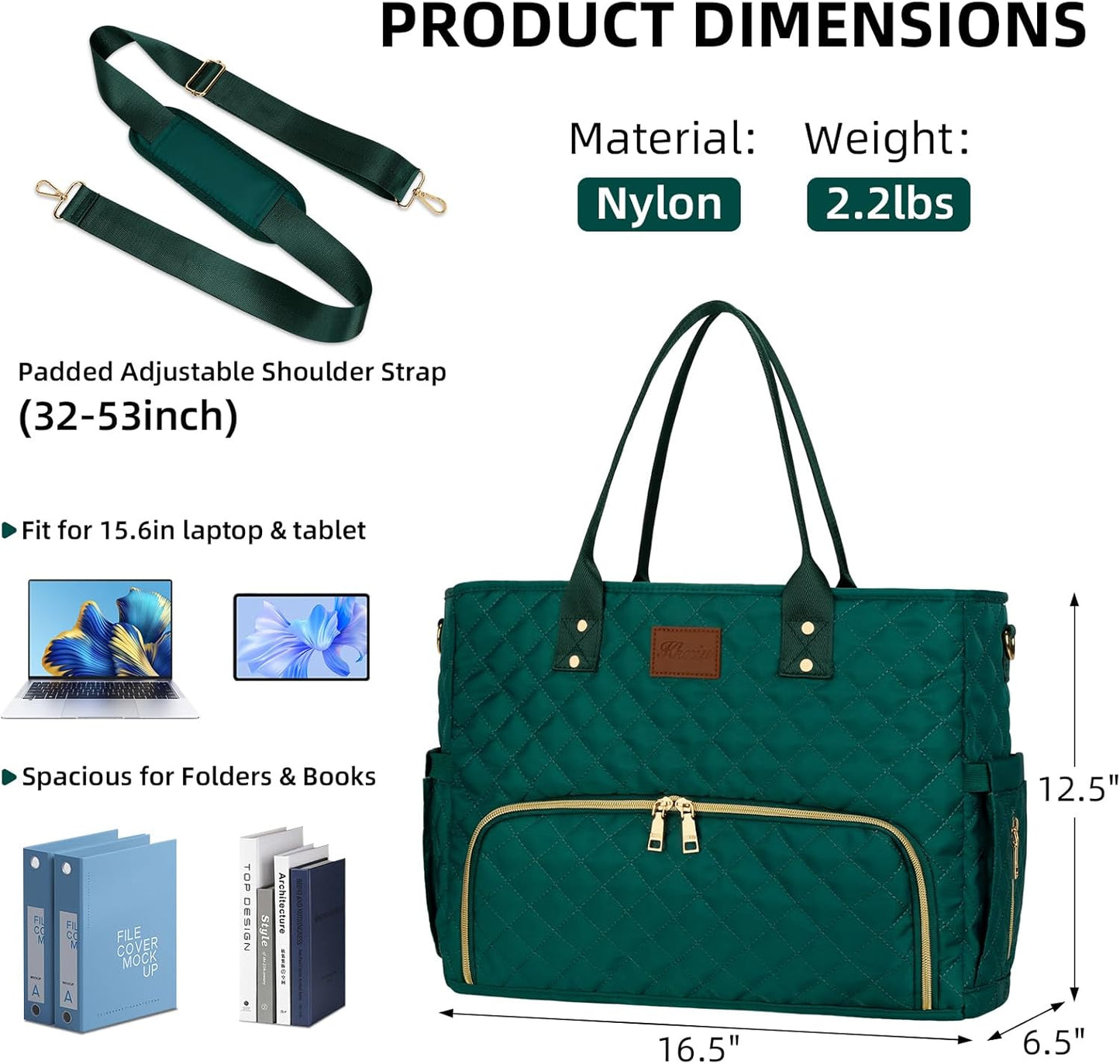 Laptop Tote with Lunch Pocket