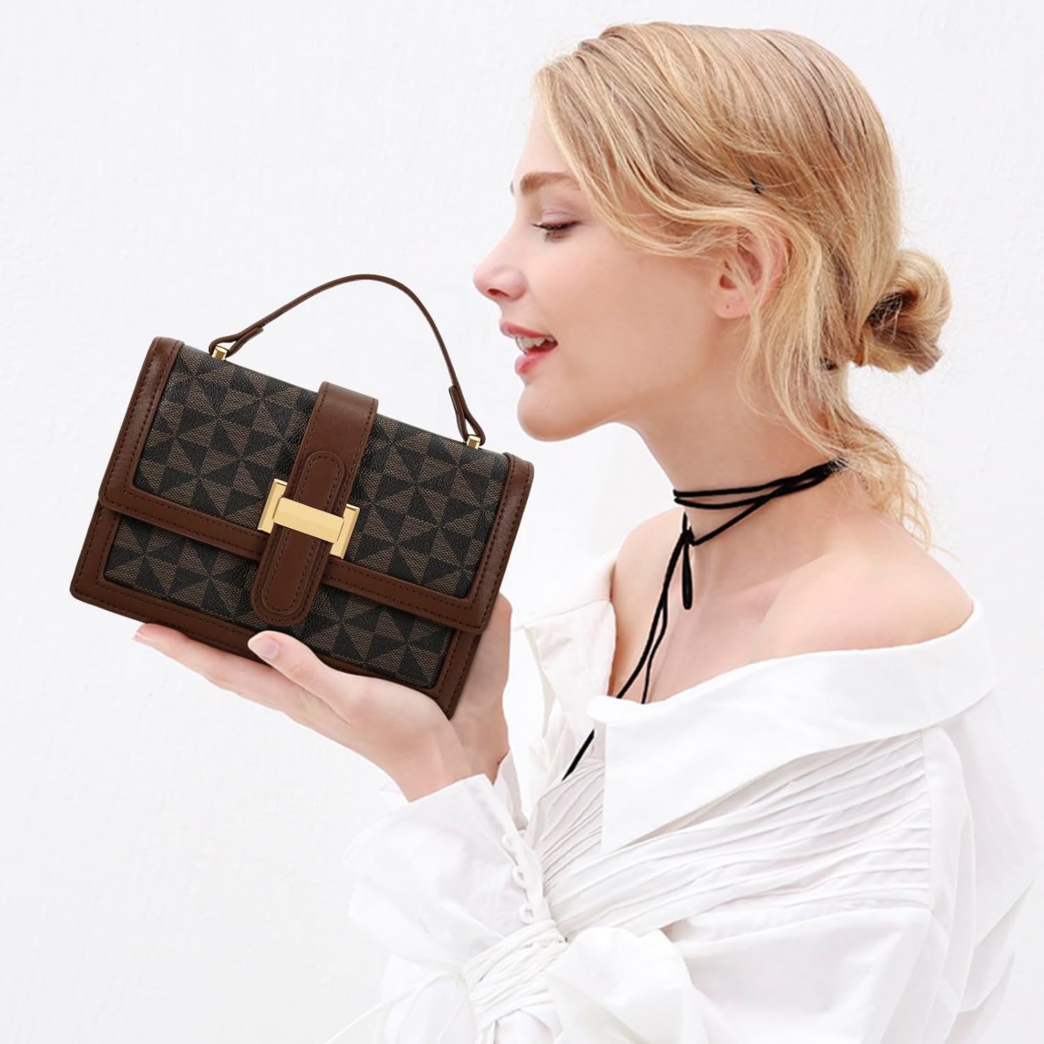 Top Handle Crossbody Handbag