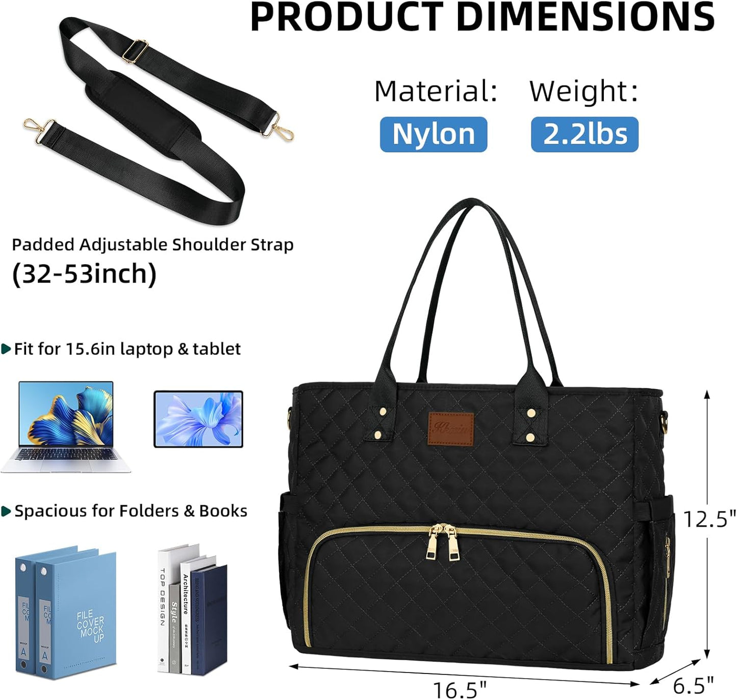 Laptop Tote with Lunch Pocket