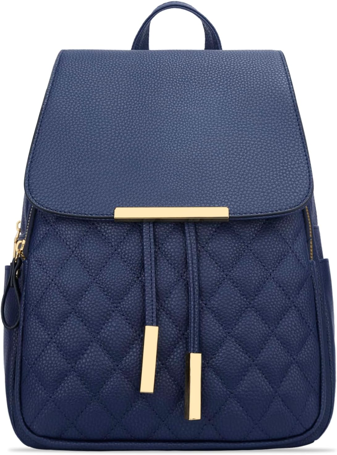 Quilted Leather Backpack Purse