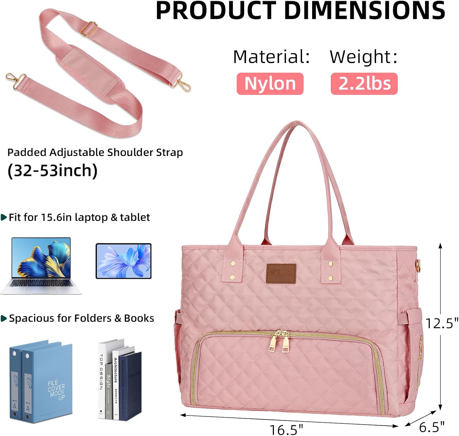 Laptop Tote with Lunch Pocket