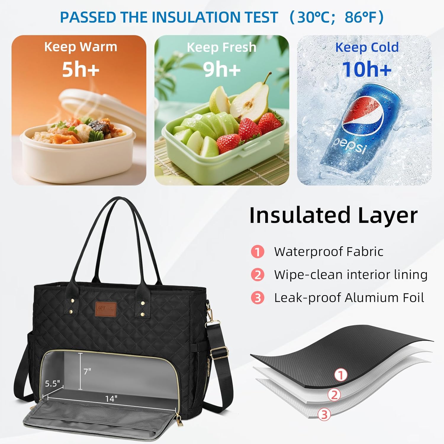 Laptop Tote with Lunch Pocket