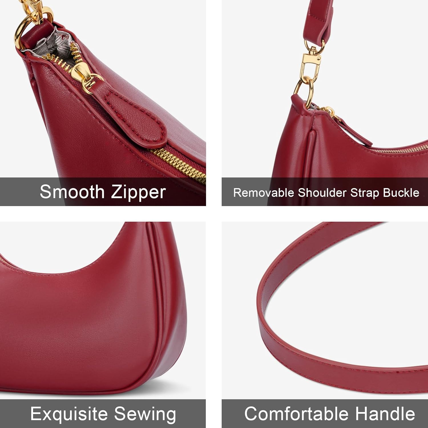 Small Crescent Shoulder Purse