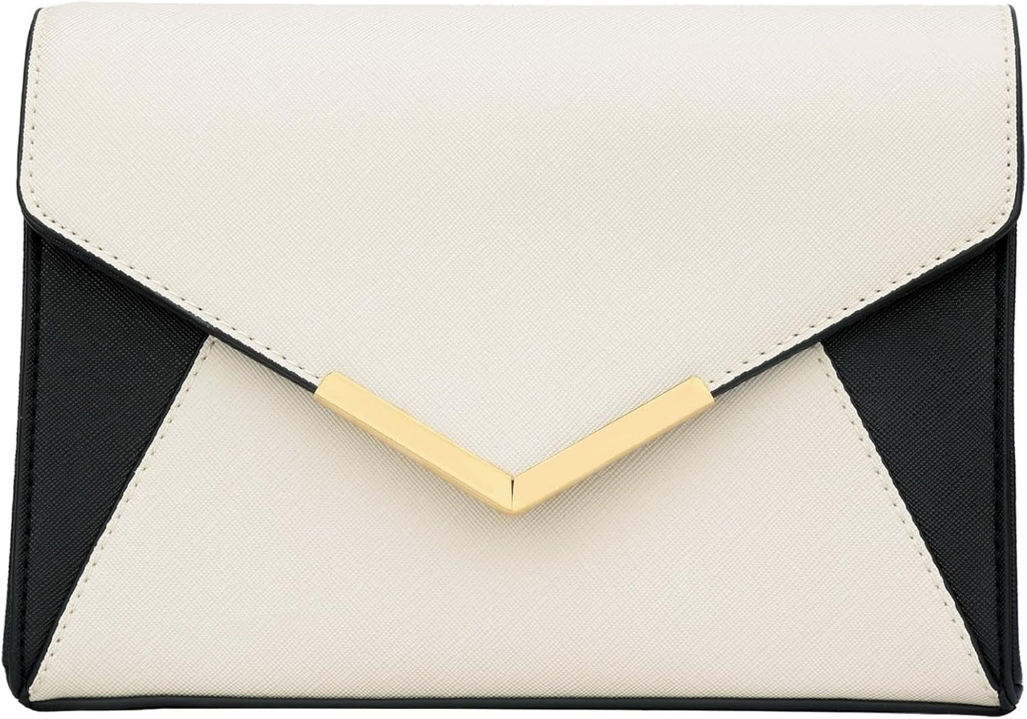 Faux Leather Envelope Clutch