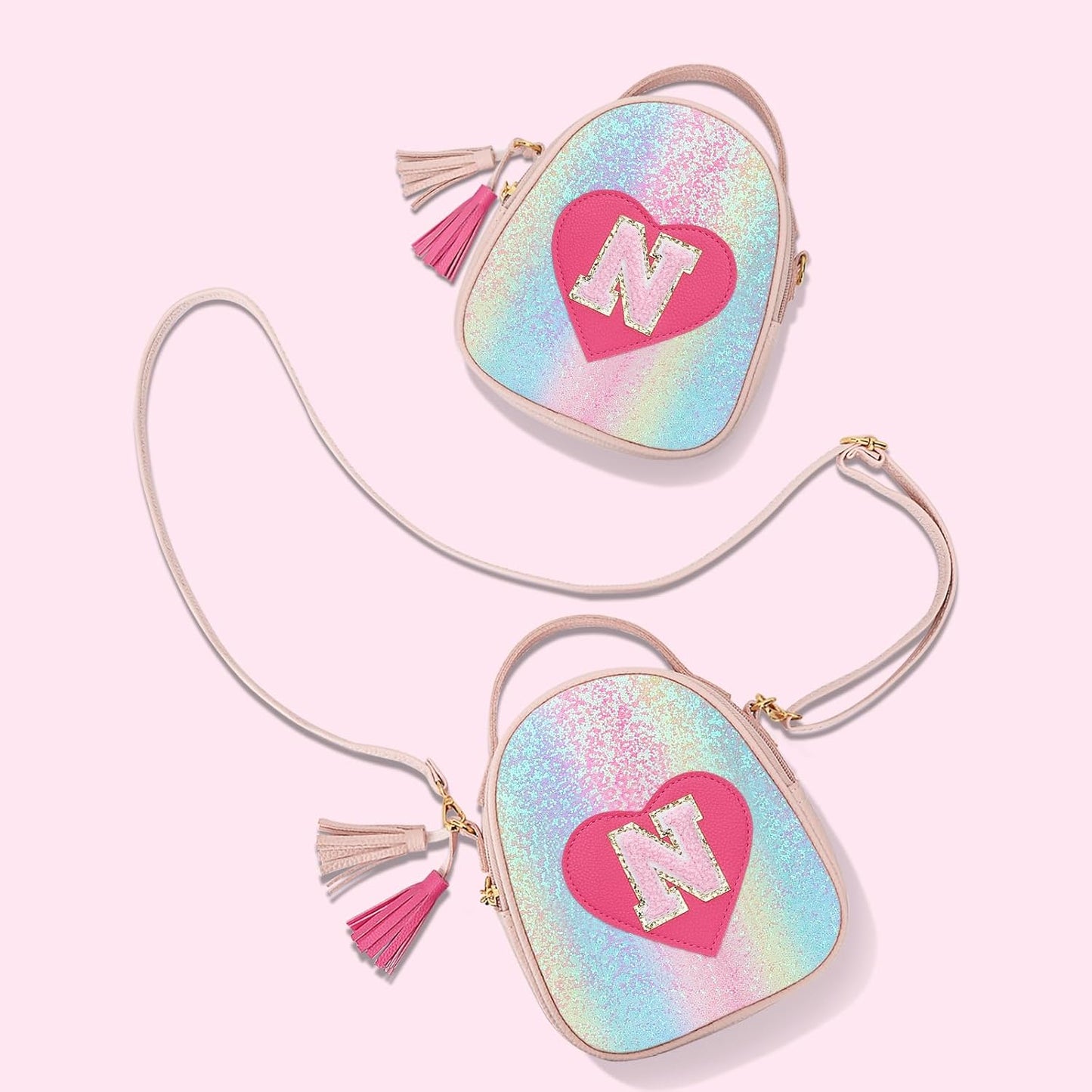 Girls Heart Crossbody Bag (Small)