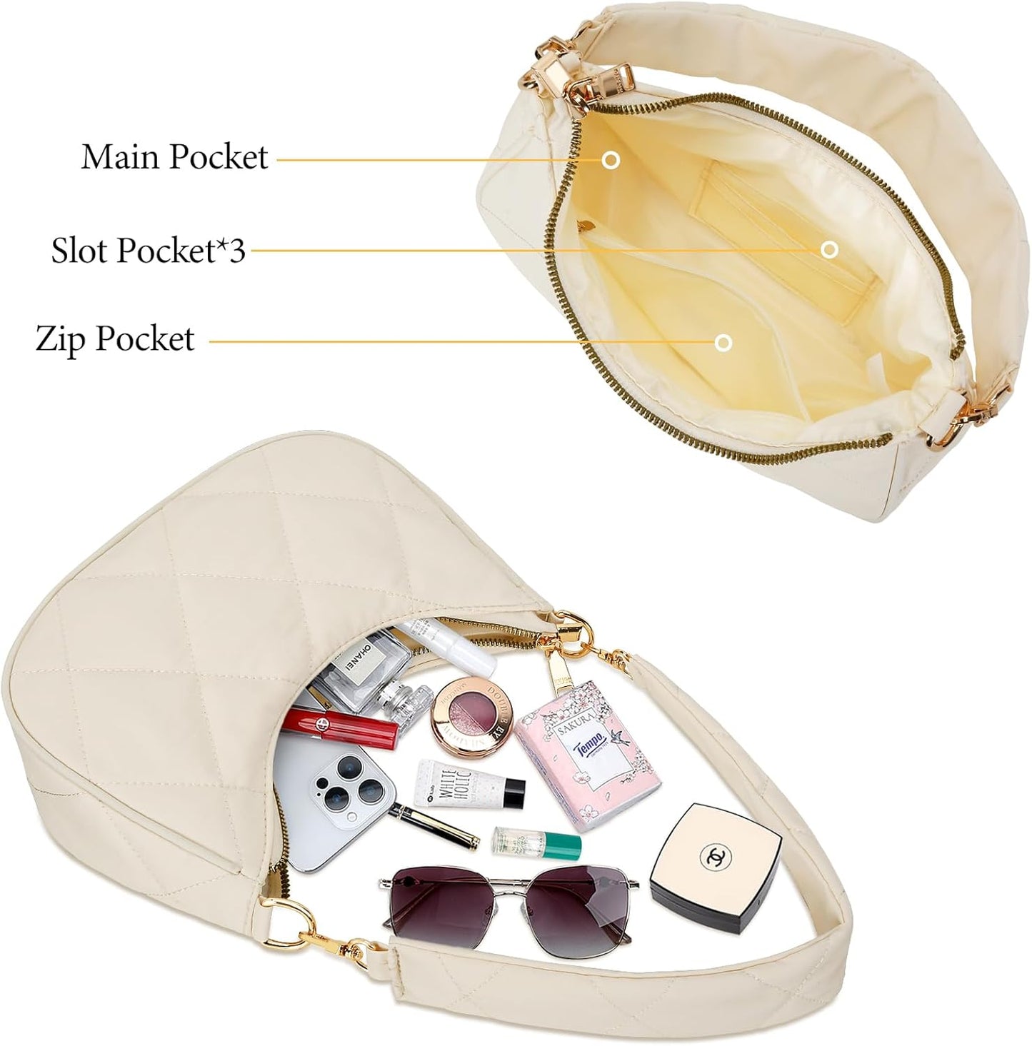 Retro Underarm Hobo Purse