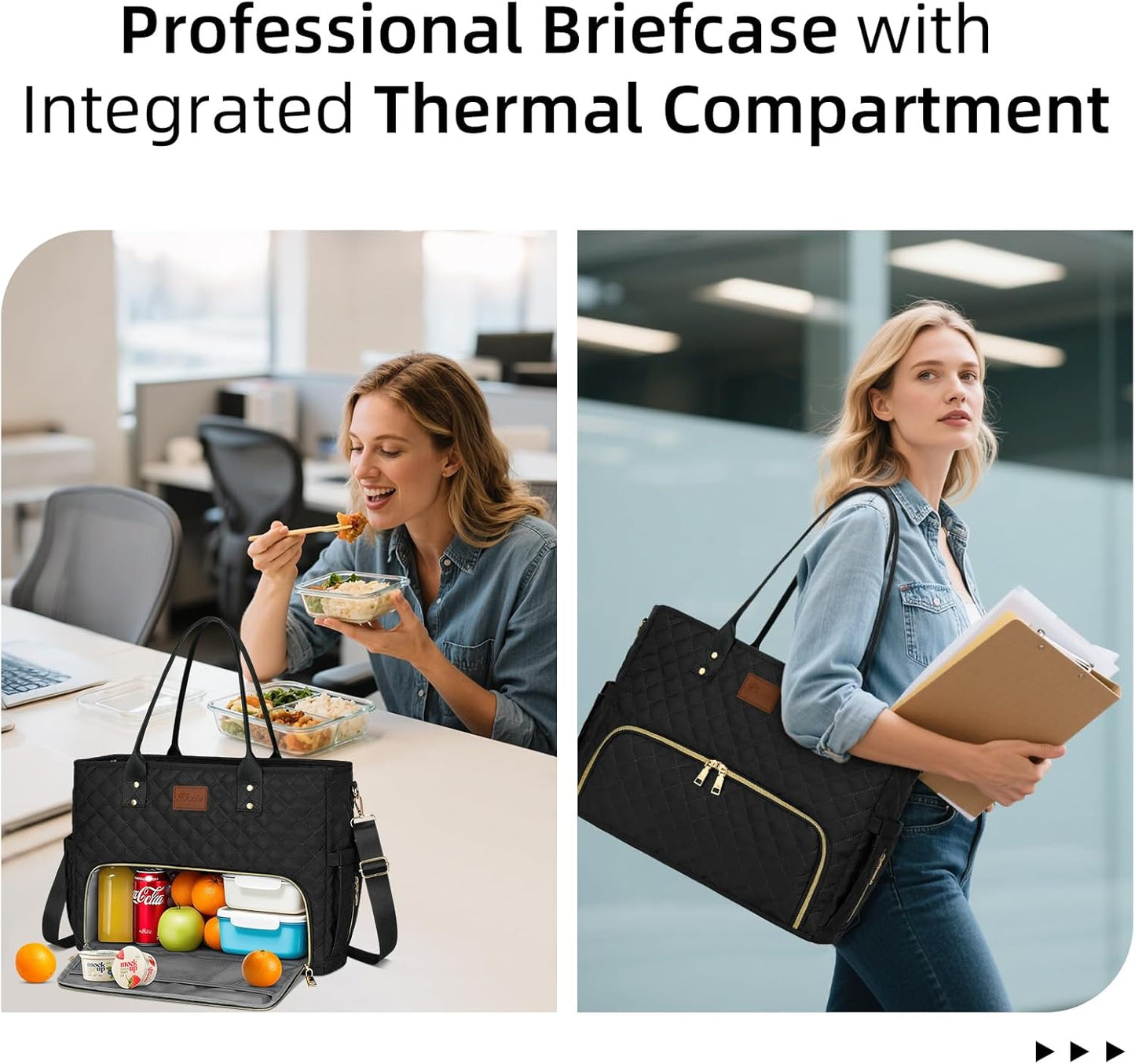 Laptop Tote with Lunch Pocket