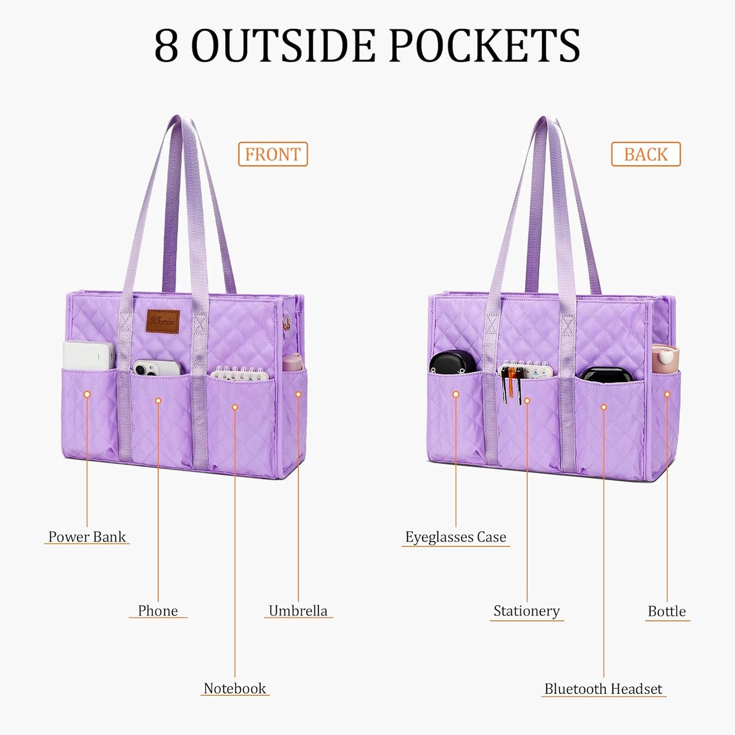 Large Water-Resistant Tote Bag