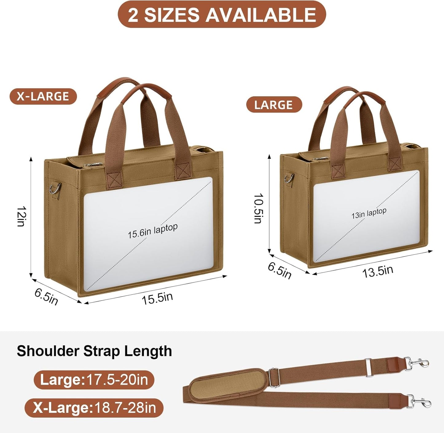 Large Canvas Tote Crossbody Bag