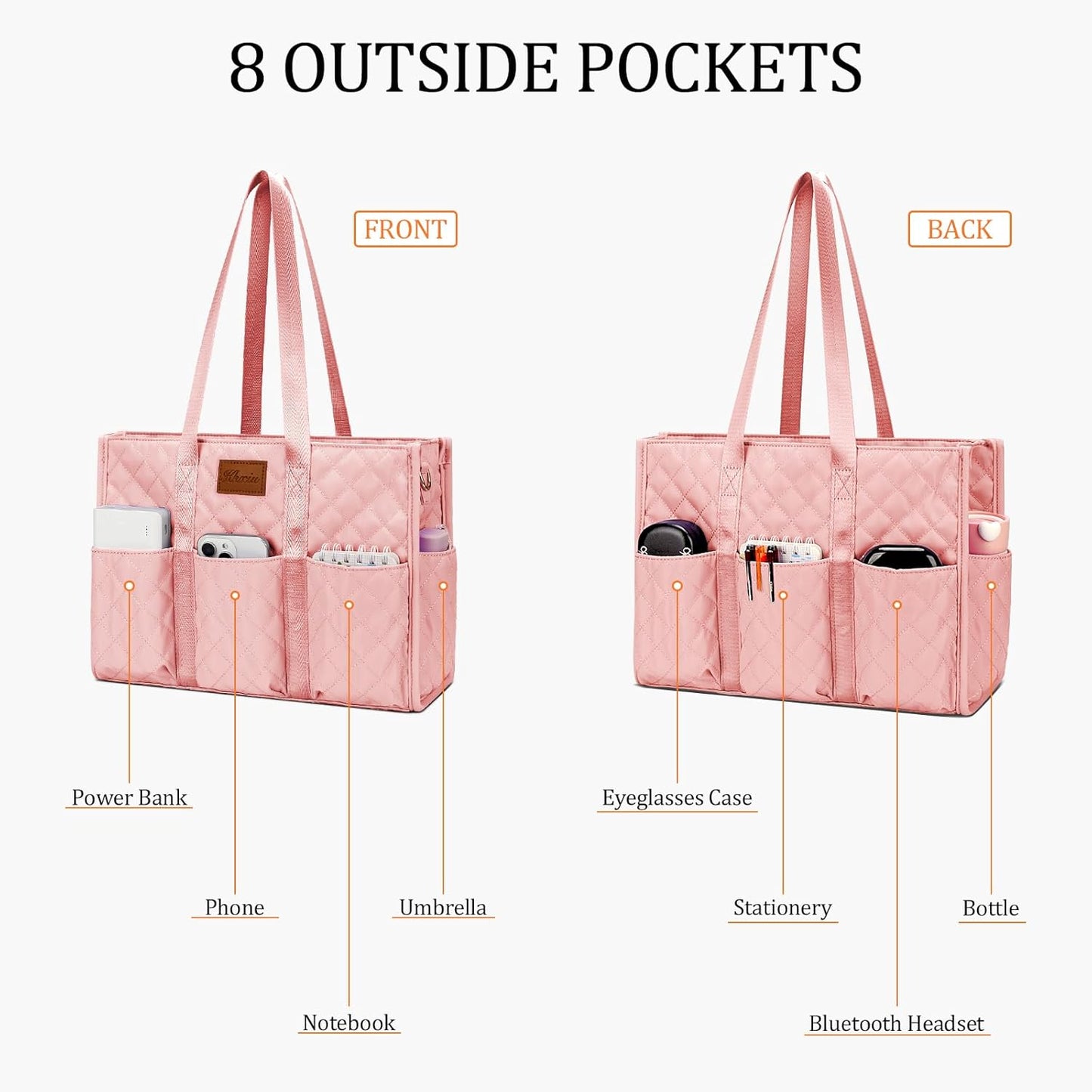 Large Water-Resistant Tote Bag