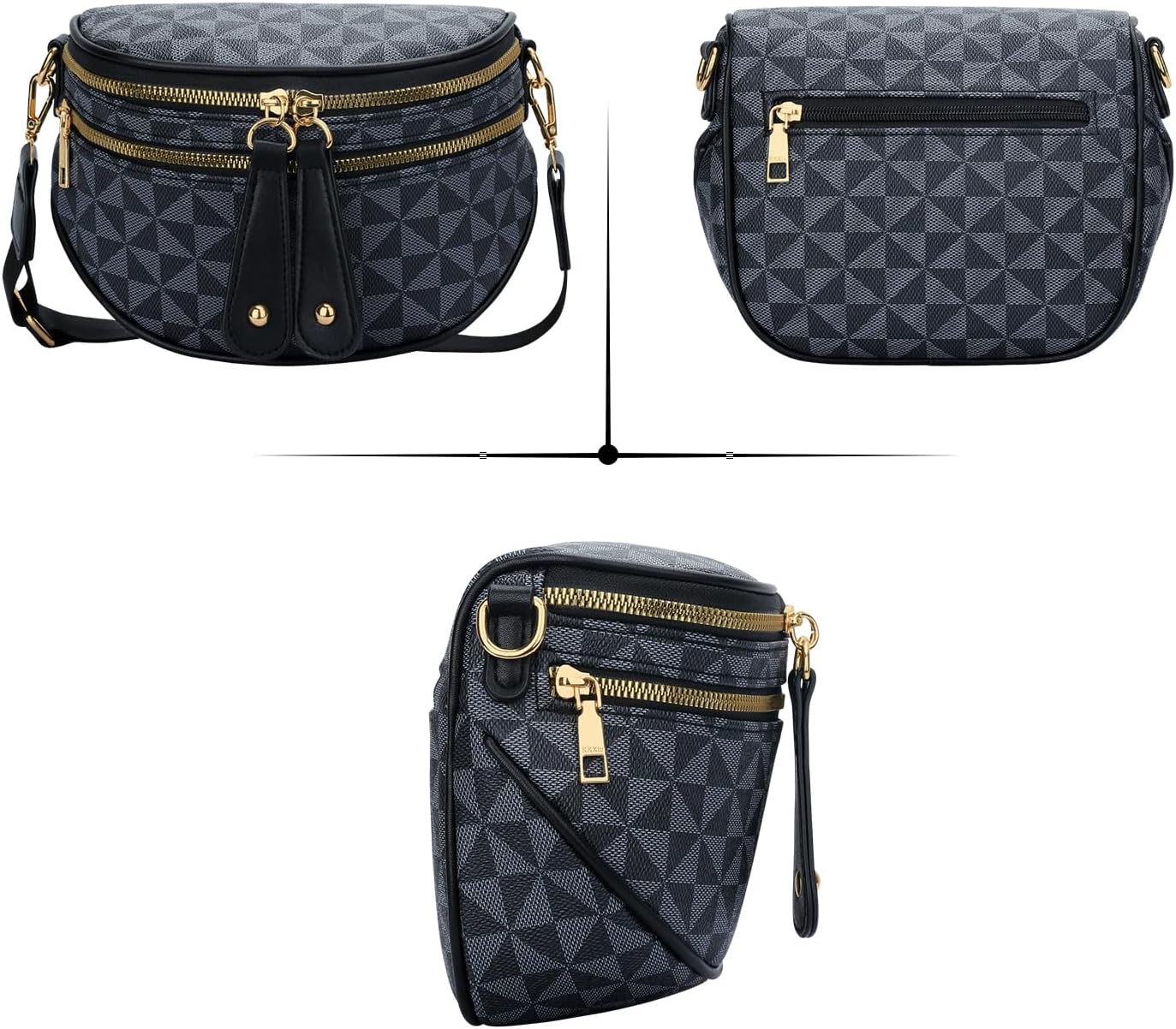 Trendy Leather Sling Crossbody Bag