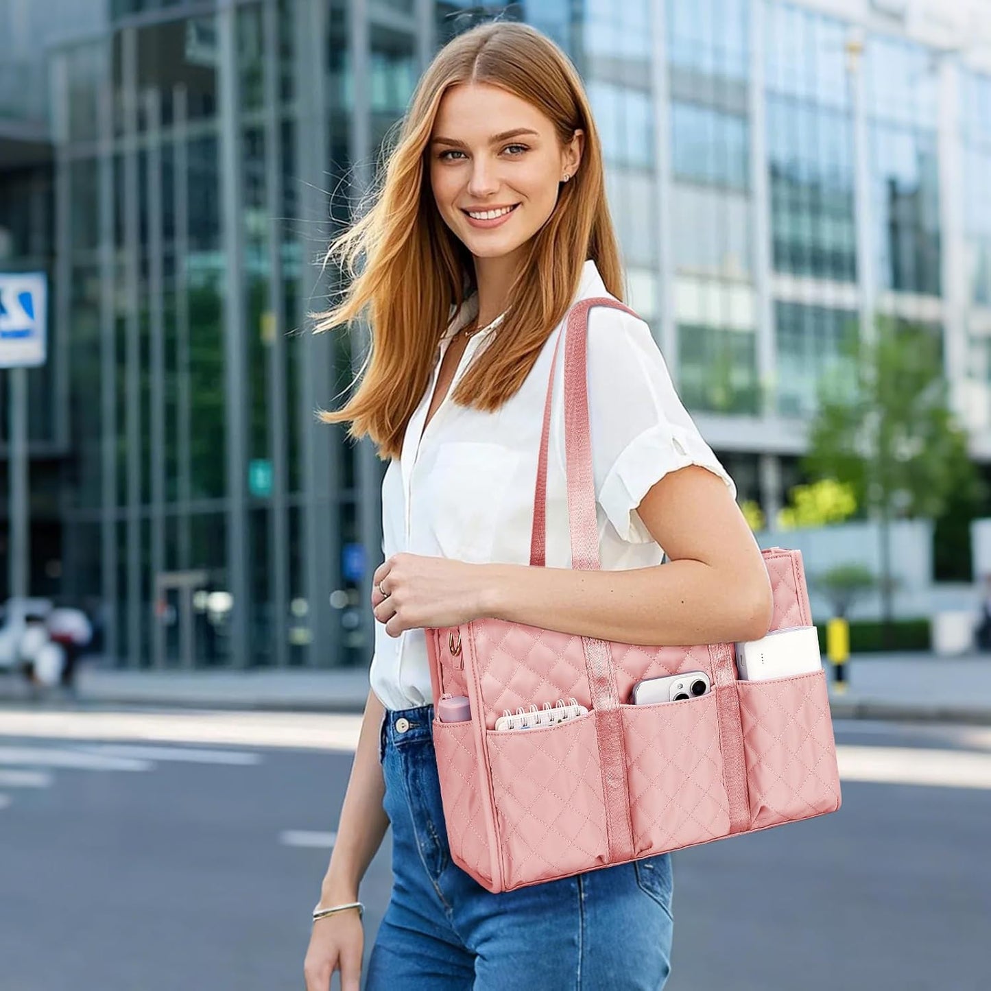 Large Water-Resistant Tote Bag