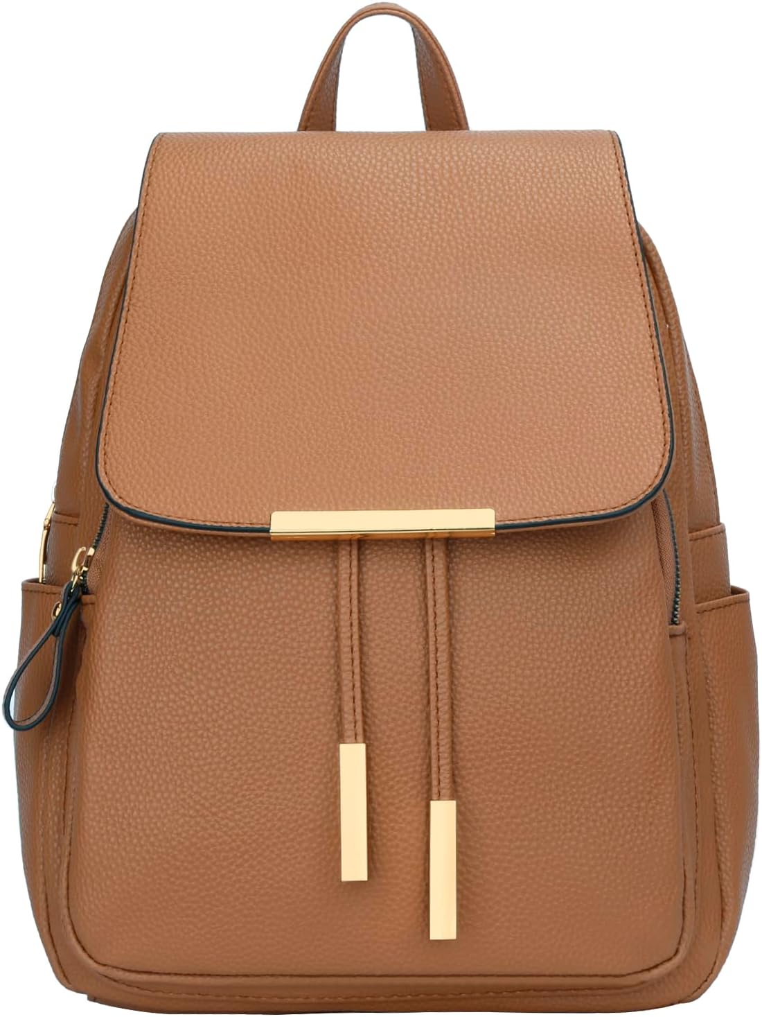 Quilted Leather Backpack Purse