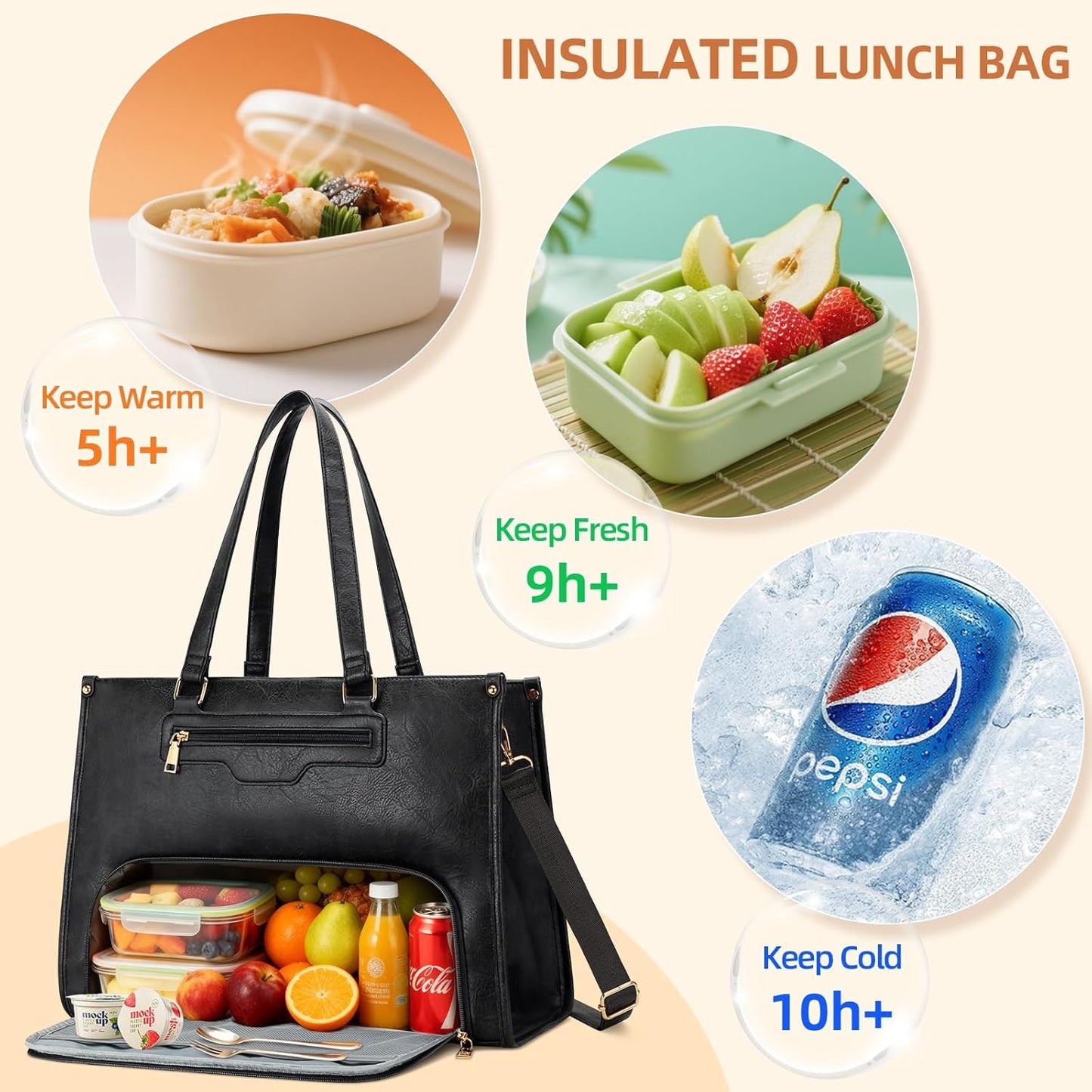 Laptop & Lunch Tote Bag