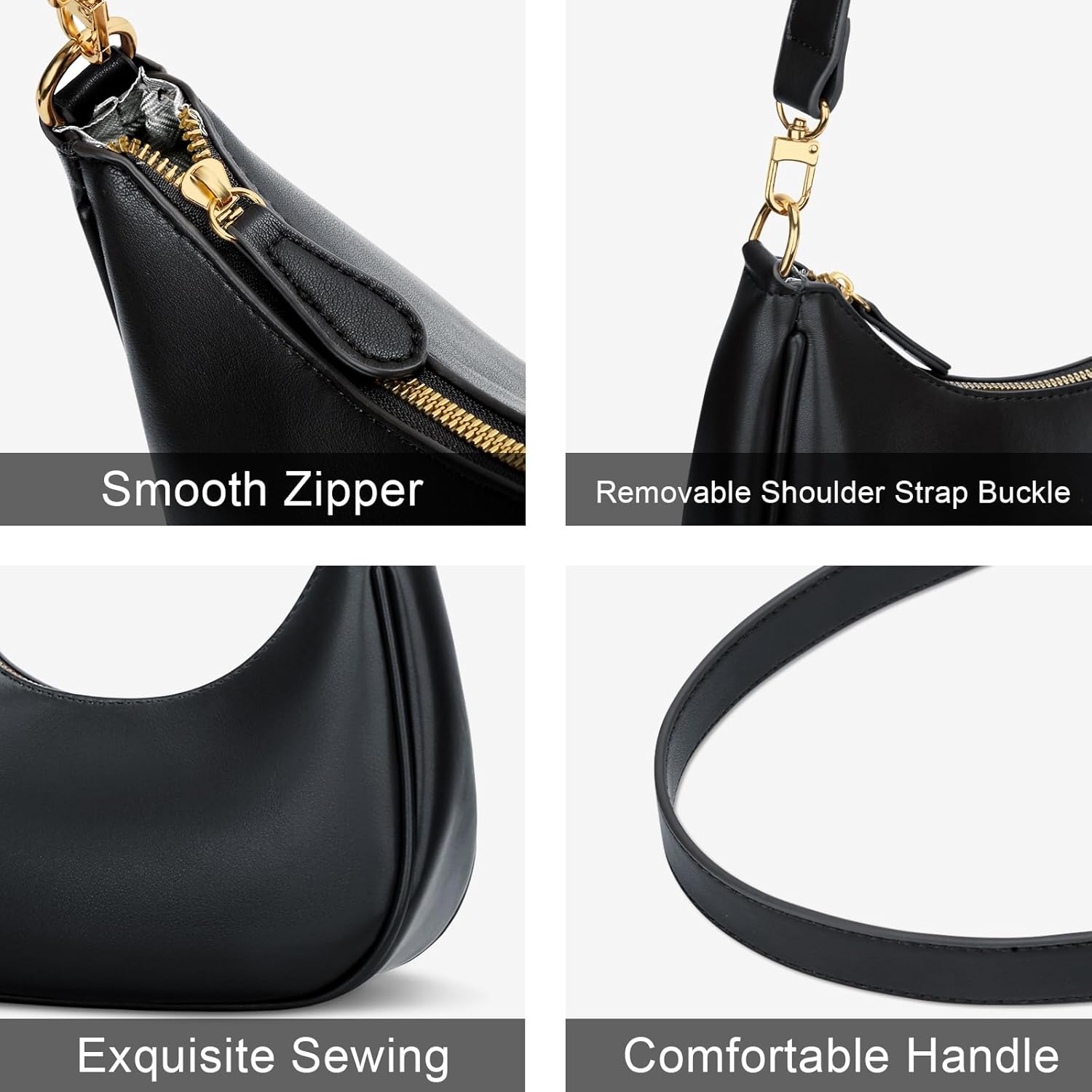 Small Crescent Shoulder Purse