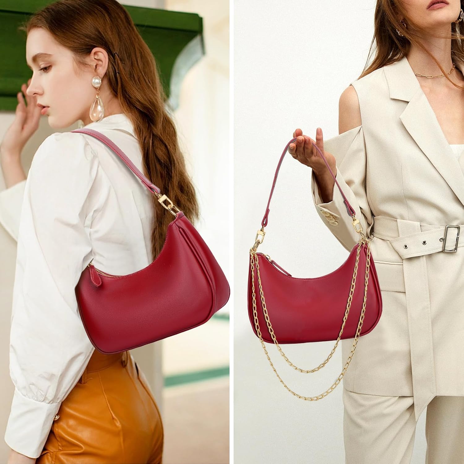 Retro Underarm Hobo Purse