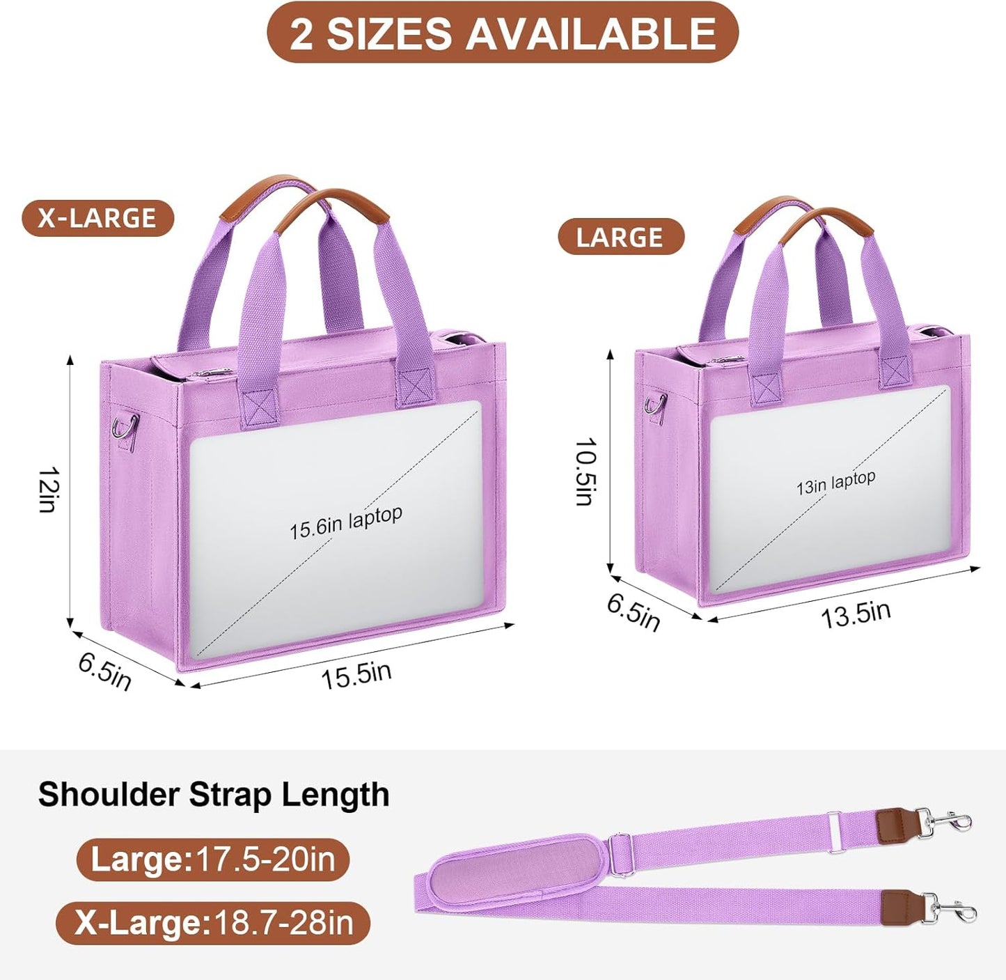 Large Canvas Tote Crossbody Bag