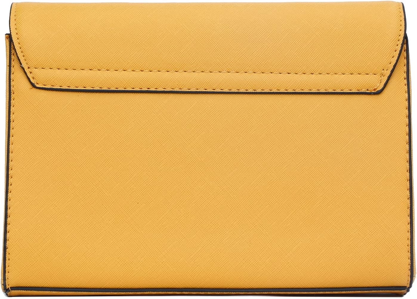 Faux Leather Envelope Clutch