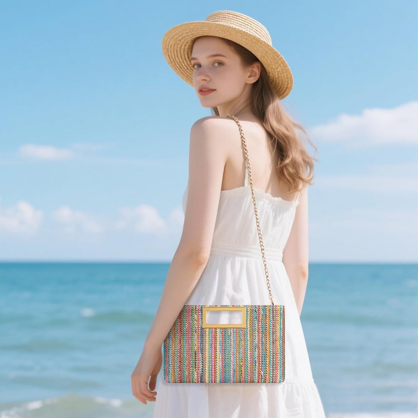 Vegan Leather Formal Clutch Purse