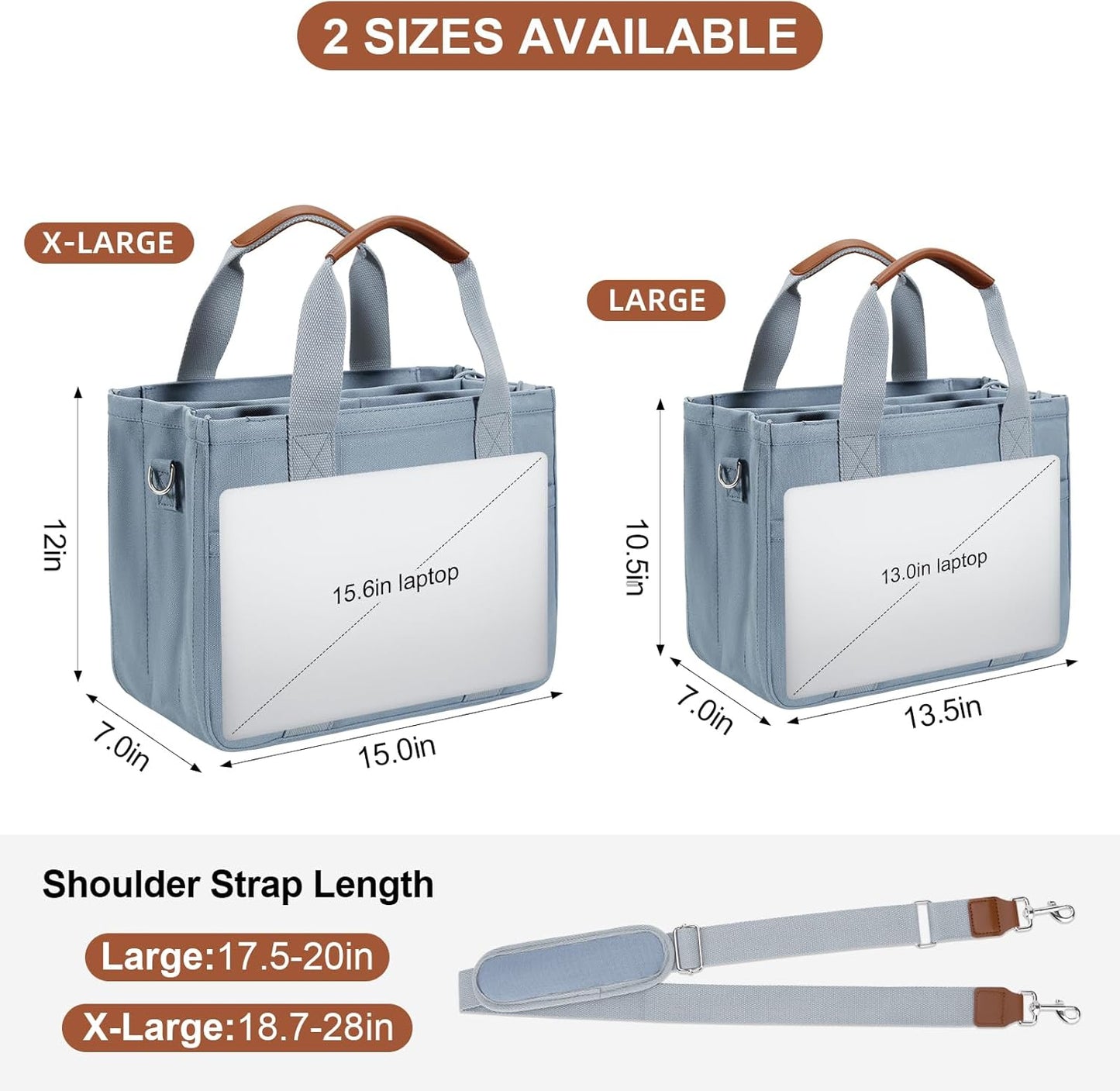 Canvas Crossbody Tote with Pockets