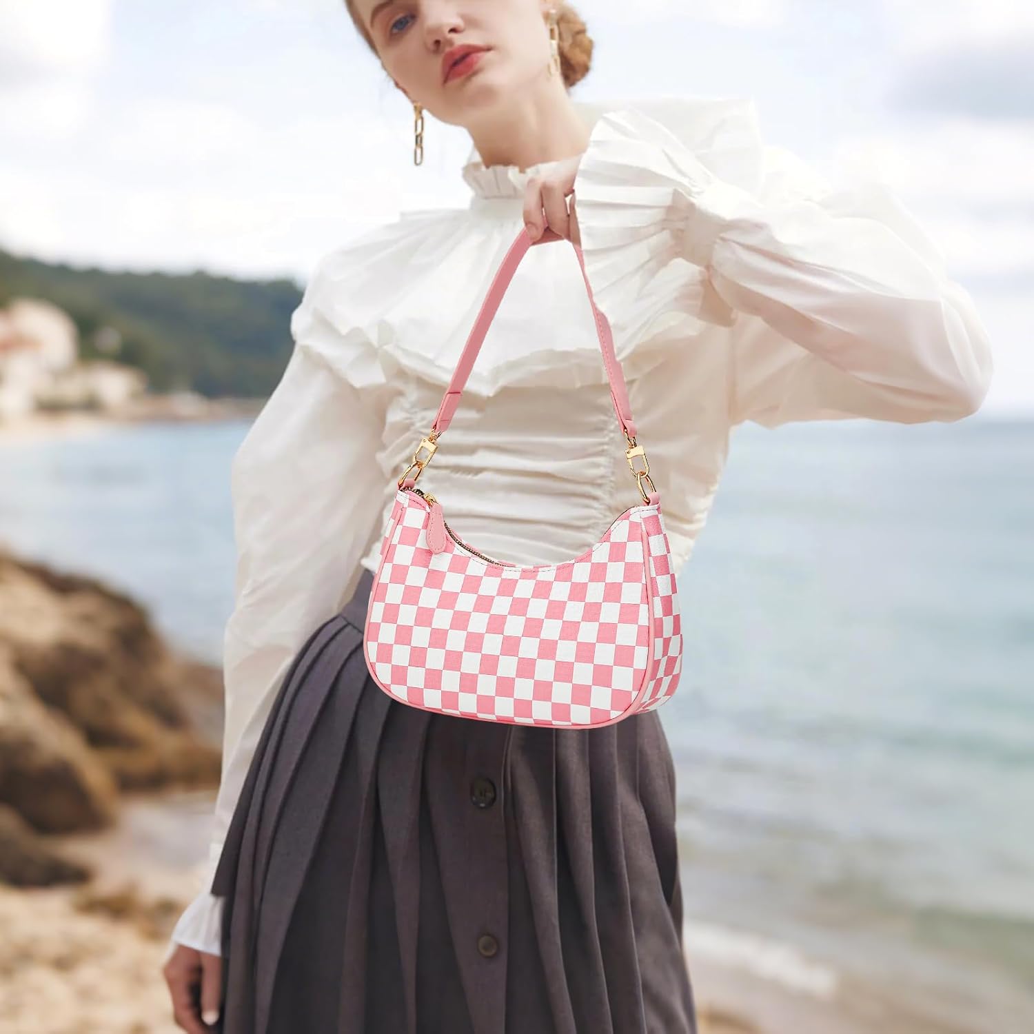 Retro Underarm Hobo Purse