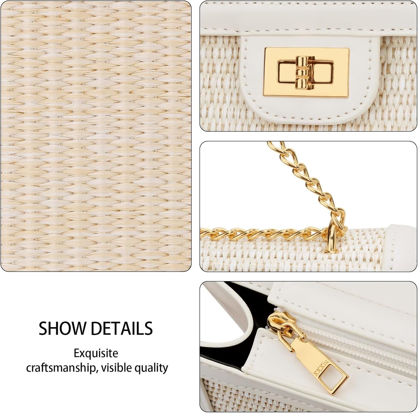 Women’s Straw Crossbody Bag