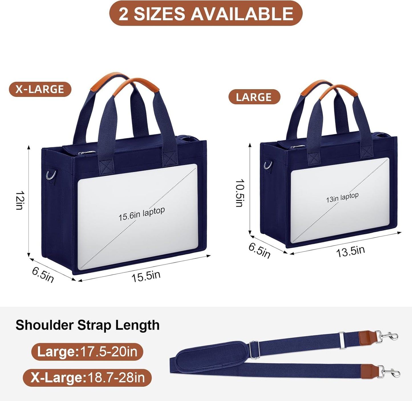 Large Canvas Tote Crossbody Bag