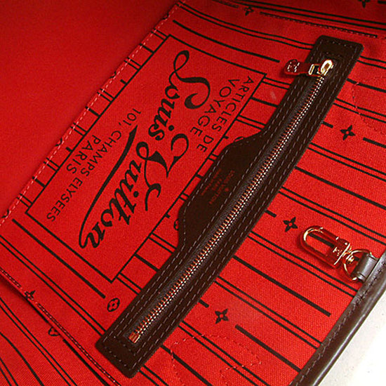 N51109 Neverfull PM Shoulder Bag Damier Ebene Canvas