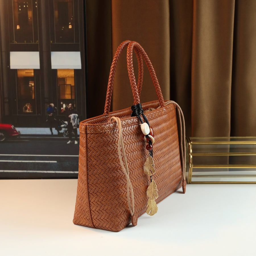 Large Coffee Brown Tote Bag