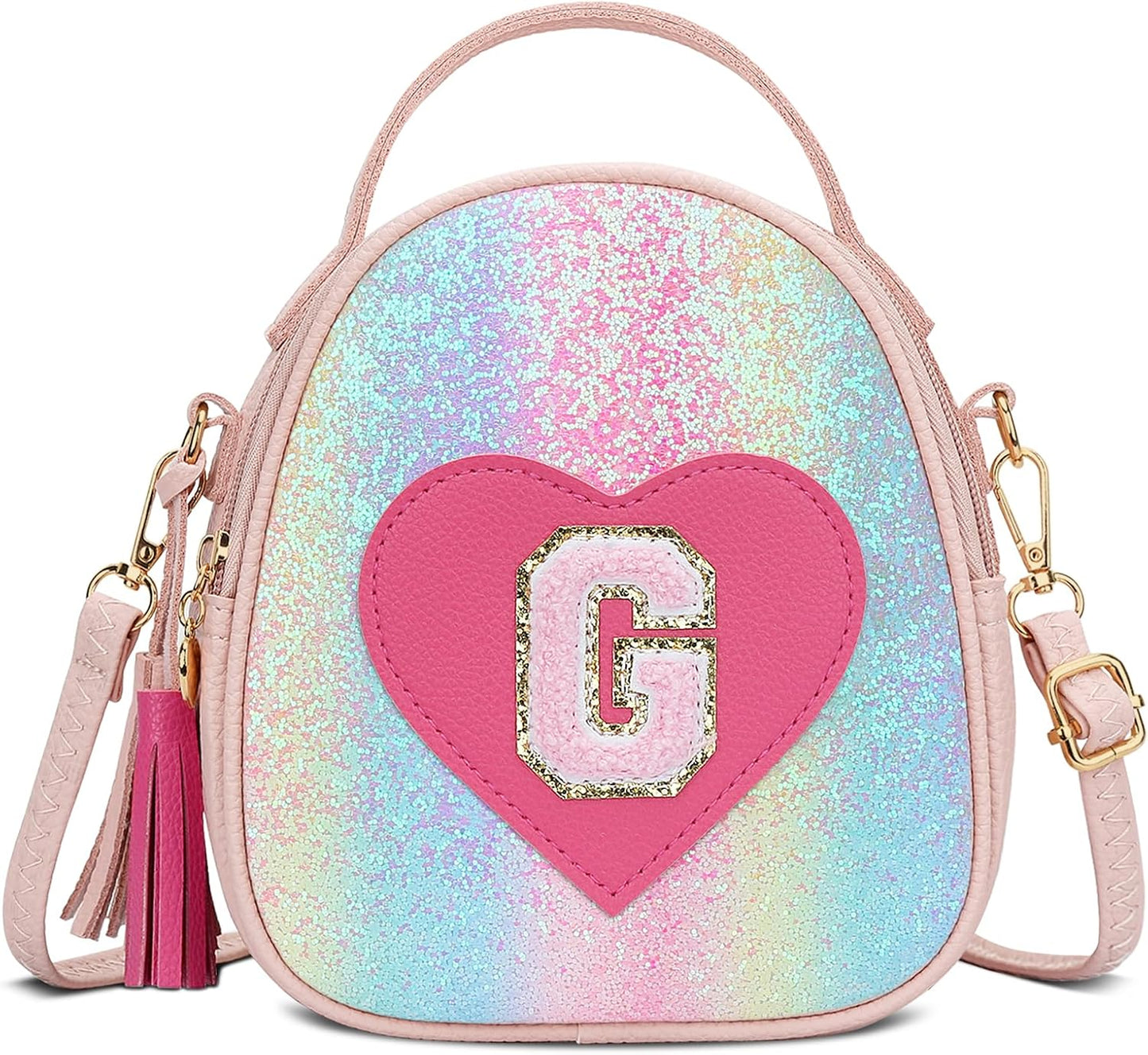 Girls Heart Crossbody Bag (Small)