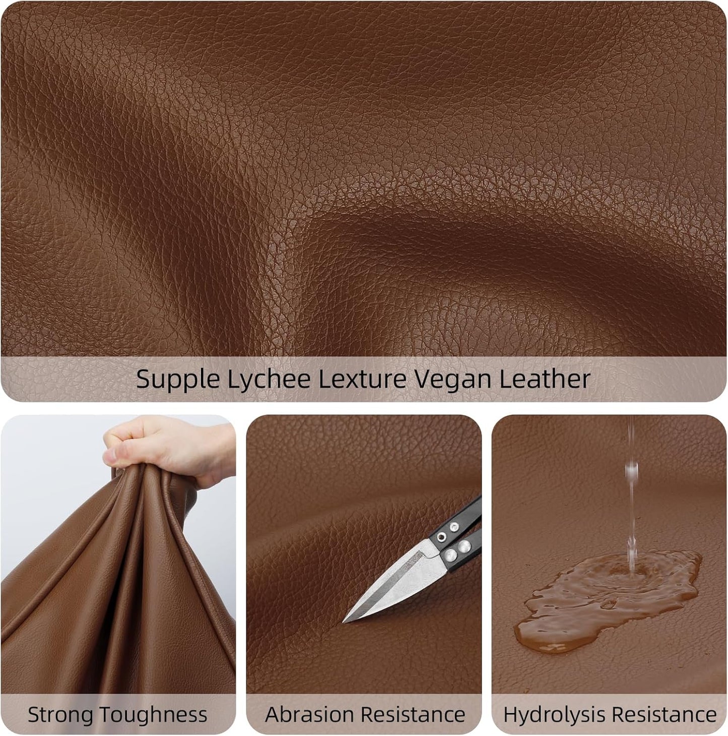 Large Vegan Leather Tote Bag