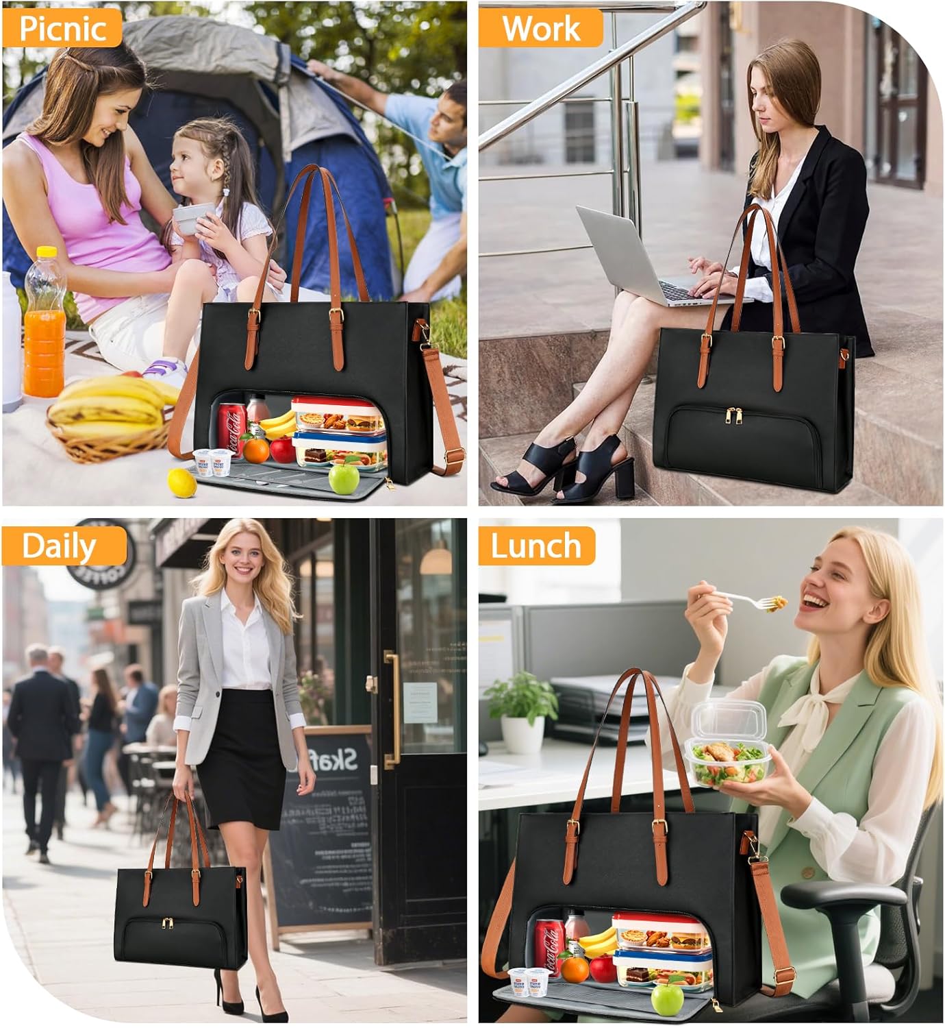 Laptop & Lunch Work Tote Bag