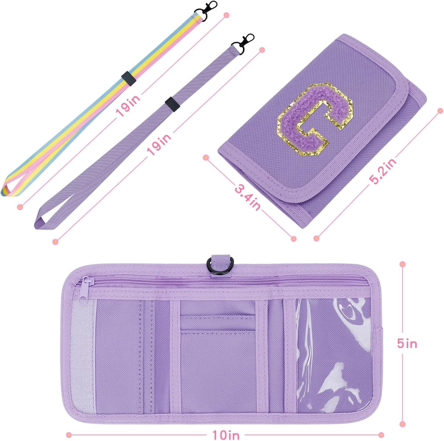 Girls Wallet with Initial