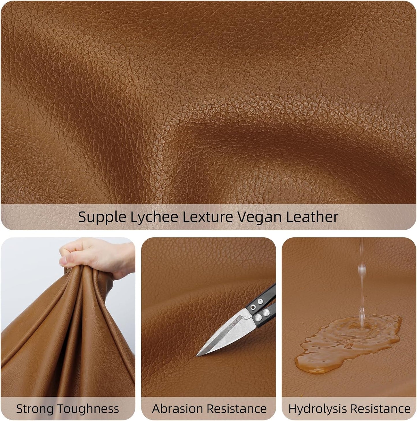 Large Vegan Leather Tote Bag