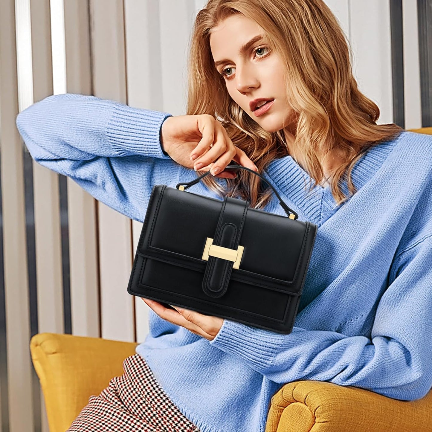 Top Handle Crossbody Handbag