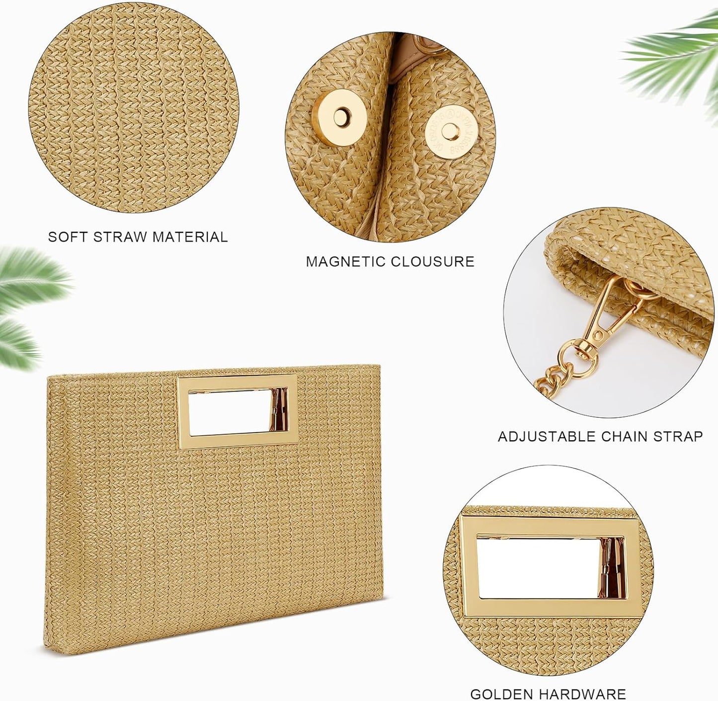 Vegan Leather Formal Clutch Purse