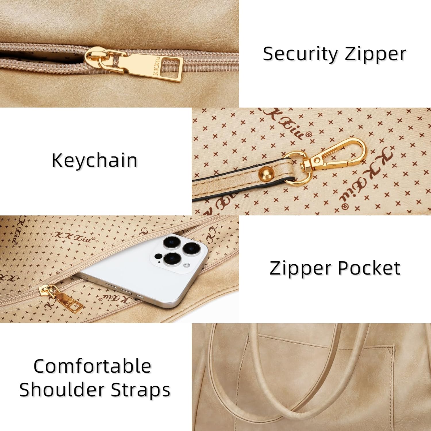 Large Leather Travel Tote Bag