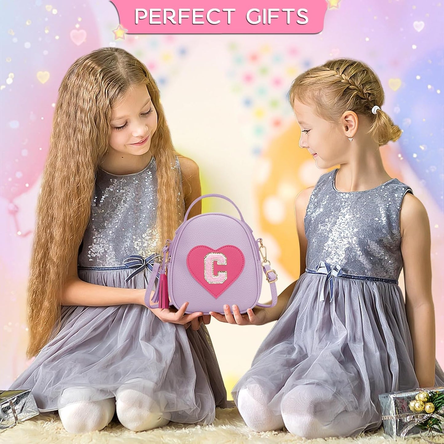 Girls Heart Crossbody Bag (Small)