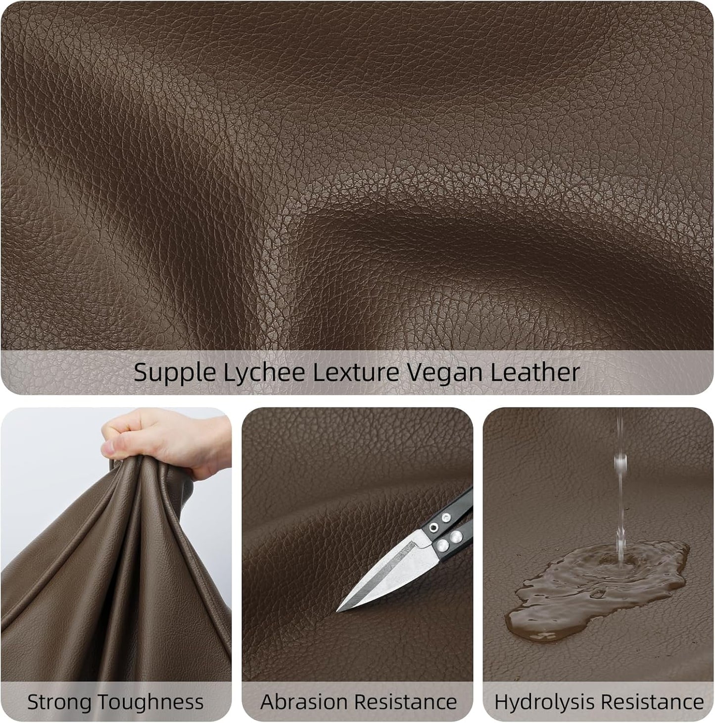 Large Vegan Leather Tote Bag