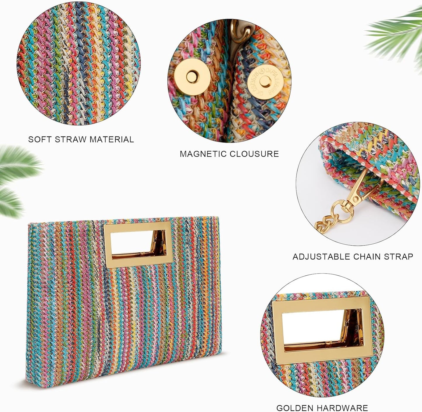 Vegan Leather Formal Clutch Purse