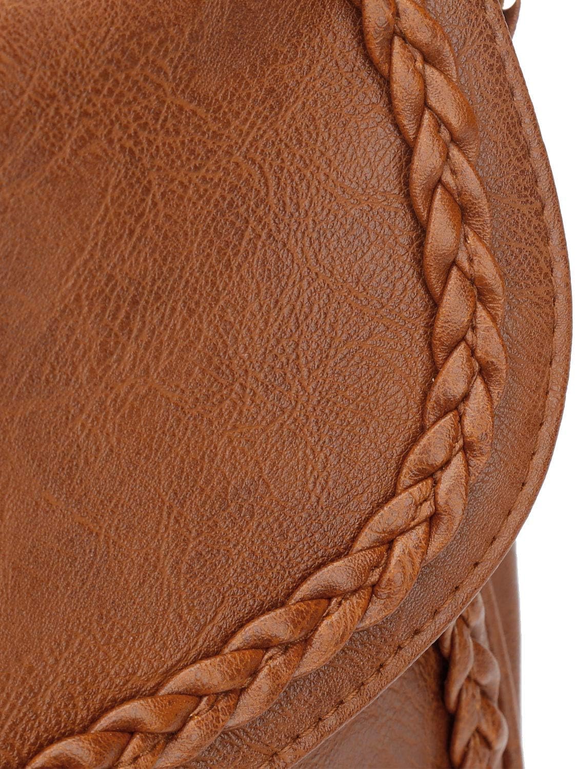 Tassel Flap Saddle Crossbody Bag