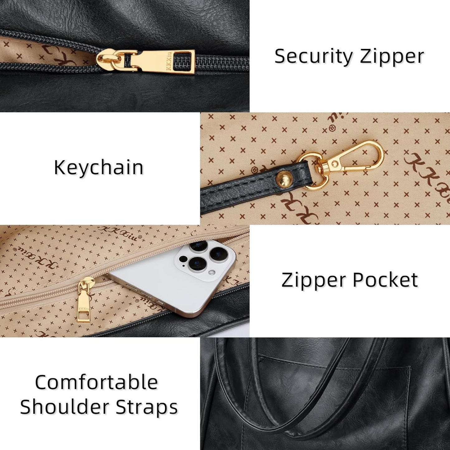 Large Leather Travel Tote Bag