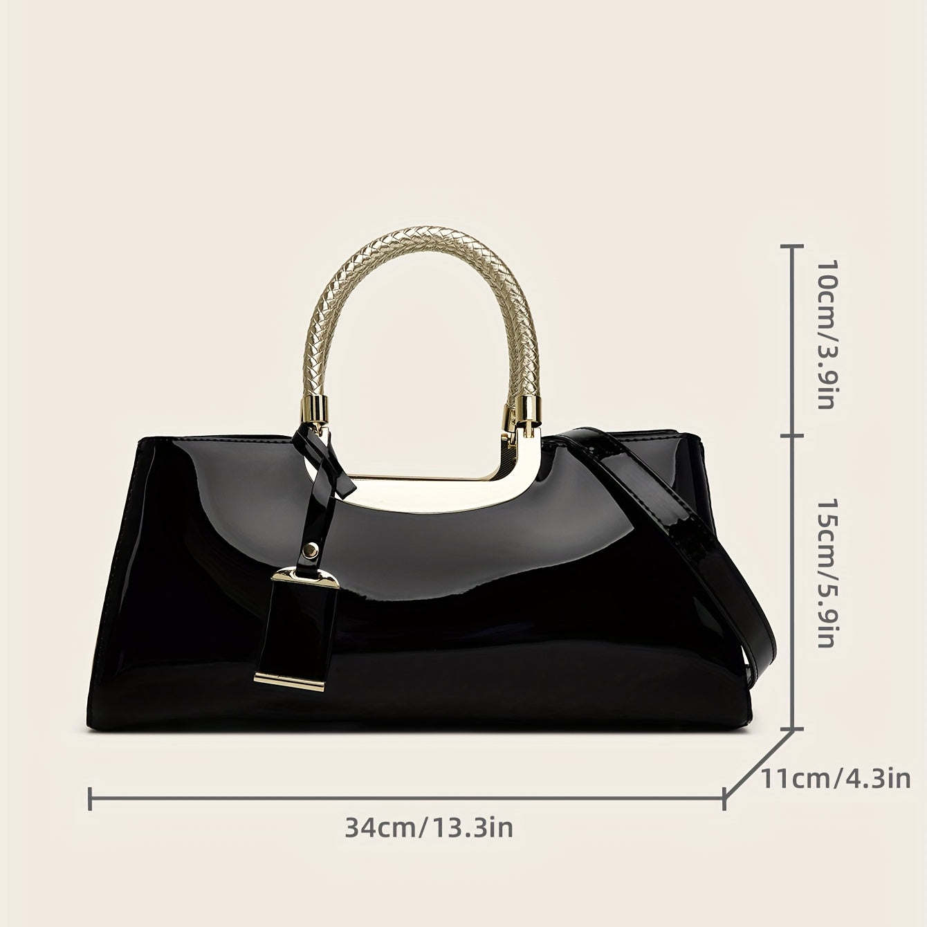 Fashion Patent Leather Handbag