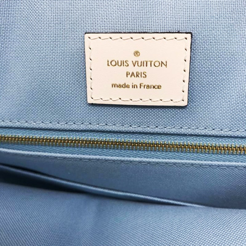 M44720 Monogram Giant Onthego Capri Blue Coated Canvas To