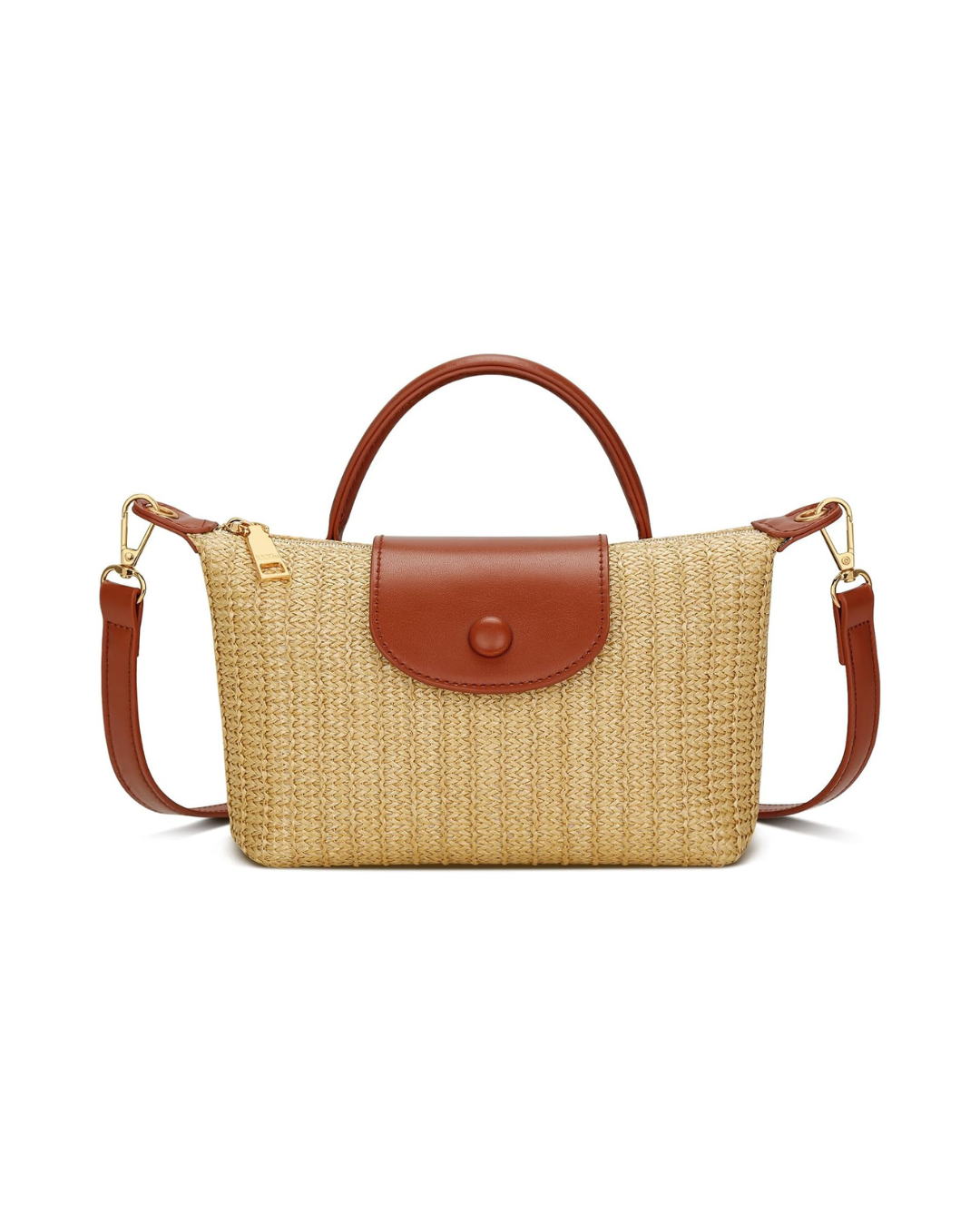 Mini Straw Woven Crossbody Bag